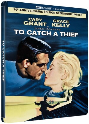 To Catch a Thief (1955) (70th Anniversary Limited Edition, Steelbook, 4K Ultra HD + Blu-ray)