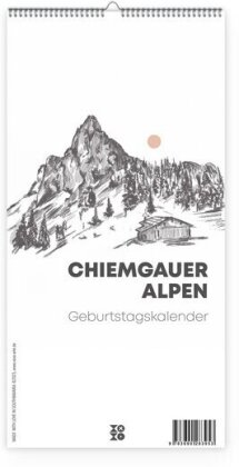 Kleiner Geburtstagskalender "Chiemgauer Alpen" - ohne Jahreszahl