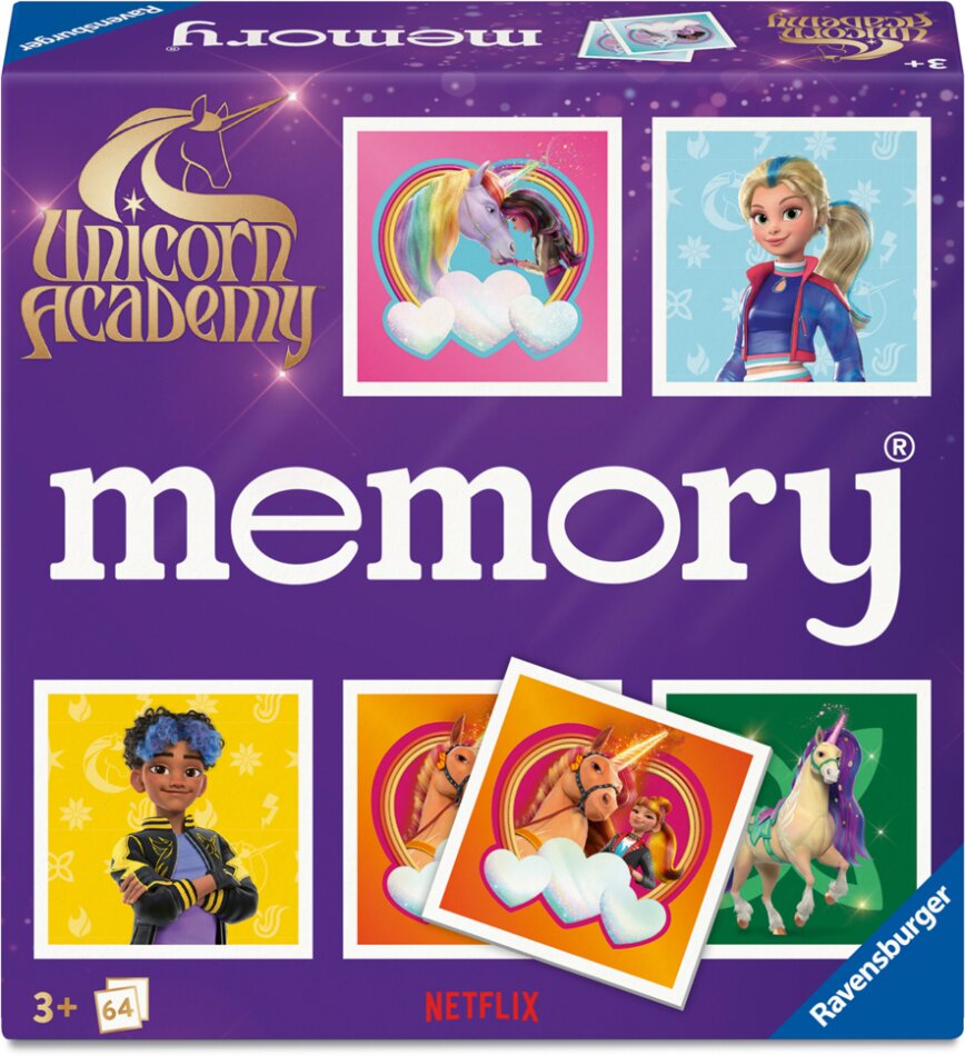 memory® Unicorn Academy - Gesellschaftsspiel & Brettspiel ab 3 Jahre
