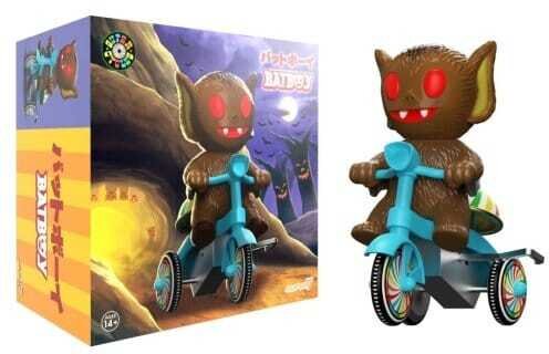 Super7 Super Cycles Fahrzeug Bat Boy (Brown w/ Blue Trike)