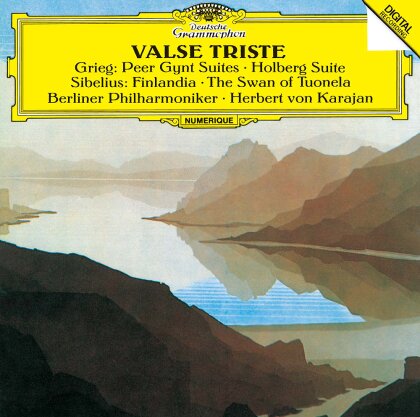 Edvard Grieg (1843-1907), Jean Sibelius (1865-1957), Herbert von Karajan & Berliner Philharmoniker - Peer Gynt Suites, Holberg Suite, Finlandia, The Swan Of Tuonela (Japan Edition, HQCD REMASTER)