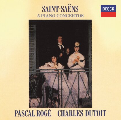 Camille Saint-Saëns (1835-1921), Charles Dutoit & Pascal Roge - 5 Piano Concertos (Japan Edition, UHQCD, 2 CDs)