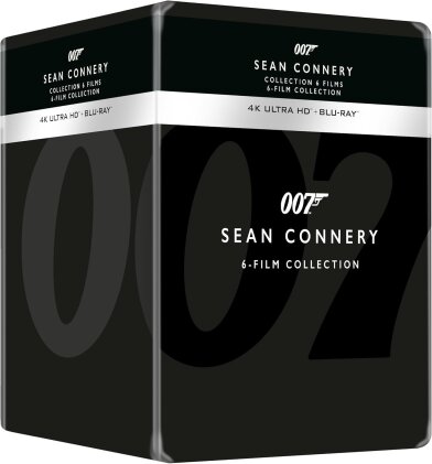 Sean Connery 6-Film Collection - 007 - James Bond (Édition Limitée, Steelbook, 6 4K Ultra HDs + 6 Blu-ray)