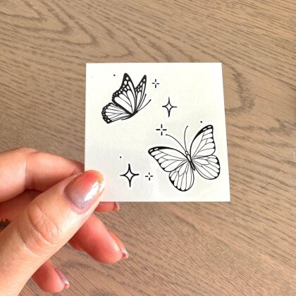 Schmetterlinge Sparkle Tattoo
