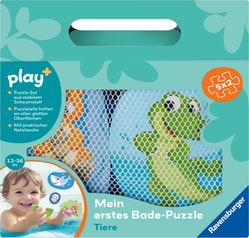 Play+ Mein erstes Bade-Puzzle: Tiere - ab 12 Monate