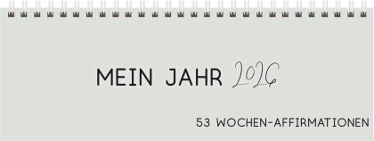 Tischkalender quer Affirmation 2026