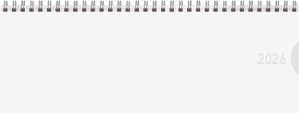 Tischkalender quer Classic Colourlux 2026 weiß
