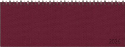 Tischkalender quer Professional Premium 2026 rot