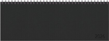 Tischkalender quer Professional Premium 2026 schwarz