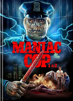 Maniac Cop 1 & 2 (Cover B, Limited Edition, Mediabook, 2 4K Ultra HDs + 2 Blu-rays)