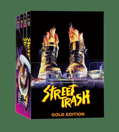 Street Trash (1987) (Cover A, Cover B, Cover C, Cover D, Gold Edition, Limited Edition, Mediabook, 4 Blu-rays + 4 DVDs + CD)