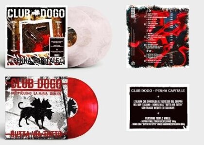 Club Dogo - Penna Capitale (2025 Reissue, Clear Smoke & Red Marble Vinyl, 3 LPs)