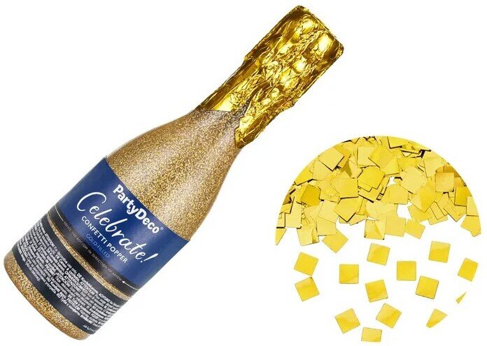 Champagner-Konfetti-Kanone - Gold