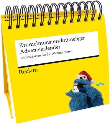 Krümelmonsters krümeliger Adventskalender. 24 Postkarten für die Weihnachtszeit (Advents-Postkartenaufsteller)