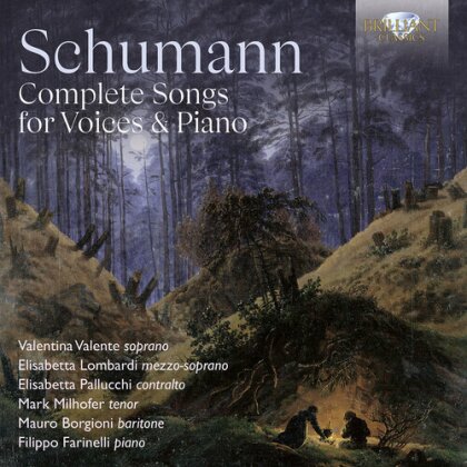 Robert Schumann (1810-1856), Valentina Valente, Elisabetta Lombardi, Mark Milhofer, … - Complete Songs For Various Voices & Piano (4 CDs)