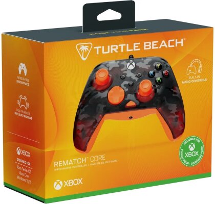 Turtle Beach Rematch Core Wired Controller - Ghost Camo Black & Orange