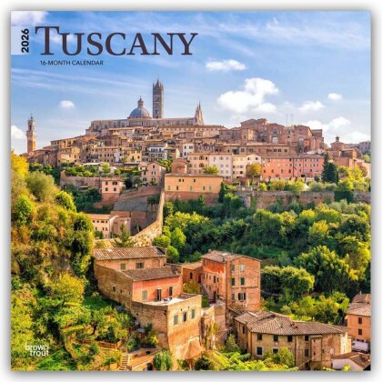 Tuscany - Toskana 2026 - 16-Monatskalender