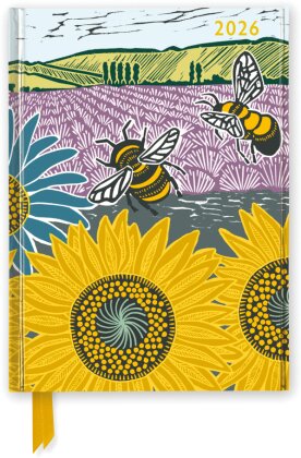 Kate Heiss - Sonnenblumenfeld - Tischkalender 2026