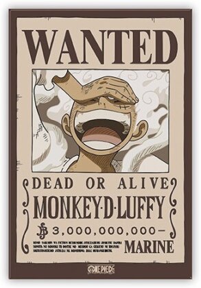 Aimant - Wanted Luffy - One Piece - 8 cm