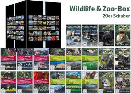 Wildlife & Zoo-Box - Europas wilder Osten / Abenteuer Zoo / Deutschlands wilde Tiere (Étui, 20 DVD)