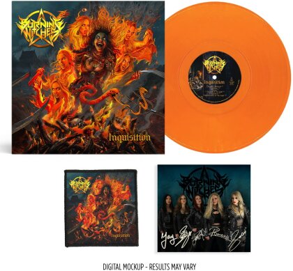 Burning Witches - Inquisition (CH Exclusive, + Handsignierte Autogrammkarte, + Patch, Gatefold, Limited Edition, Orange Vinyl, LP)