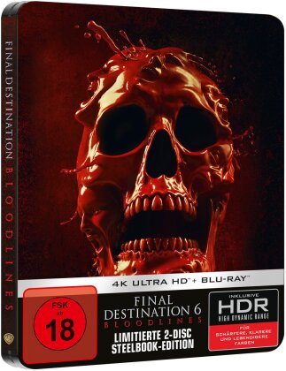 Final Destination: Bloodlines (2025) (Motiv Skull, Limited Edition, Steelbook, 4K Ultra HD + Blu-ray)