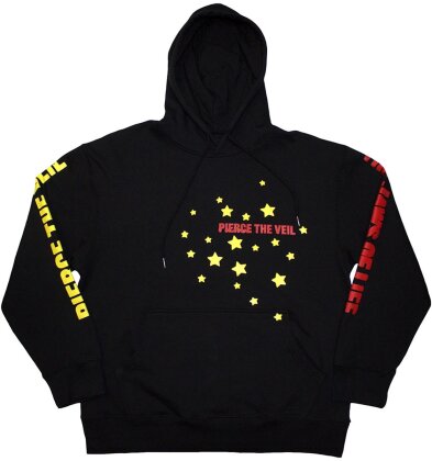 Pierce The Veil - Jaws Of Life Sleeve Print (Black) Hoodie - Size XL