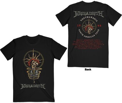 Megadeth - Youthanasia 1995 North American Tour Back Print (B