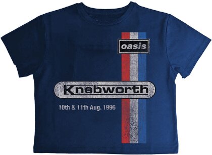 Oasis - Knebworth 96 Crop Top (Blue) Girlie