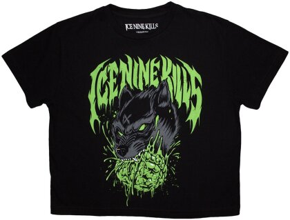 Ice Nine Kills - Wolf Crop Top (Black) Girlie
