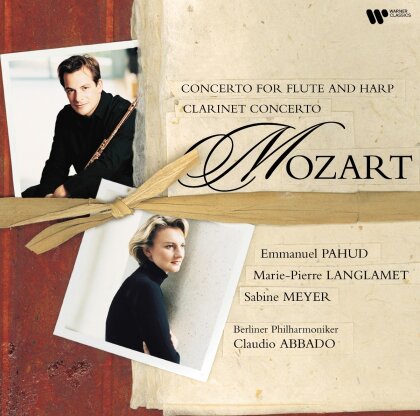Wolfgang Amadeus Mozart (1756-1791), Claudio Abbado, Emmanuel Pahud, Sabine Meyer & Berliner Philharmoniker - Konzert für Flöte&Harfe, Klarinettenkonzert (LP)