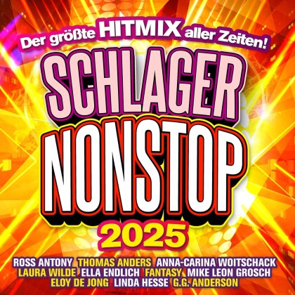 Schlager Nonstop 2025 - Der größte Hitmix aller Zeit (2 CD)