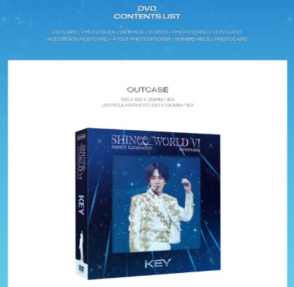 Shinee (K-Pop) - World VI - Perfect Illumination: Shinee's Back (KEY Version, 3 DVDs)
