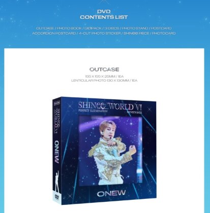 Shinee (K-Pop) - World VI - Perfect Illumination: Shinee's Back (ONEW Version, 3 DVDs)