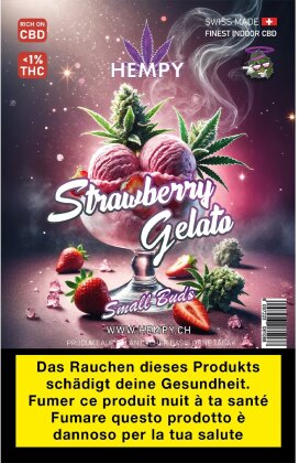 Hempy Strawberry Gelato Indoor Small Buds 25g