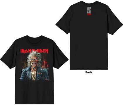 Iron Maiden - Est. 1975 Eddie Scream Portrait Back Print (Black)