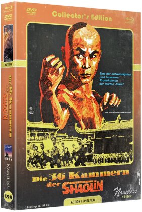 Die 36 Kammern der Shaolin (1978) (Cover C, Limited Collector's Edition, Mediabook, Uncut, Blu-ray + DVD)