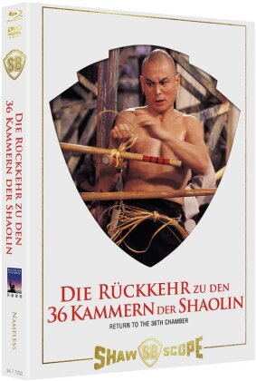 Die Rückkehr zu den 36 Kammern der Shaolin (1980) (Cover B, Limited Edition, Mediabook, Uncut, Blu-ray + DVD)