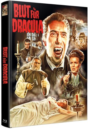 Blut für Dracula (1966) (Wattiert, Limited Edition, Mediabook, Uncut, 2 Blu-rays)