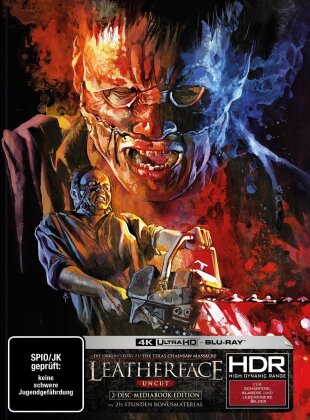 Leatherface (2017) (Cover A, Limited Edition, Mediabook, 4K Ultra HD + Blu-ray)