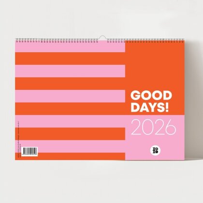 "GOOD DAYS", Wandkalender 2026 - Monatskalender