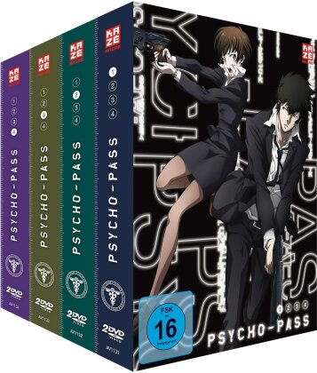 Psycho-Pass - Staffel 1 - Vol. 1-4 (Gesamtausgabe, Bundle, 8 DVDs)