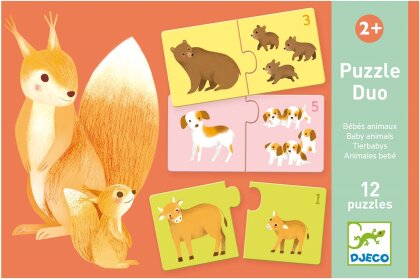 Tierbabys Duo Puzzle