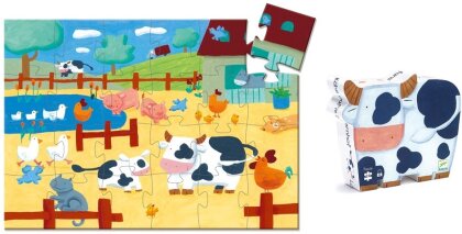 Die Kühe auf dem Bauernhof 24 Teile Puzzle