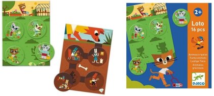 Lernspiel Lotto lustige Tiere