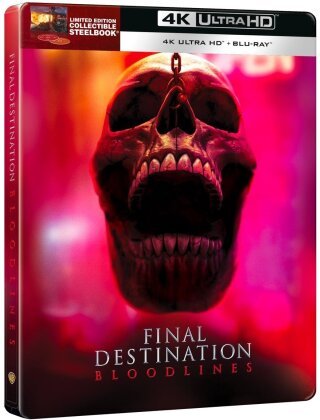 Final Destination: Bloodlines (2025) (Cover 1 "Teaser", Limited Edition, Steelbook, 4K Ultra HD + Blu-ray)