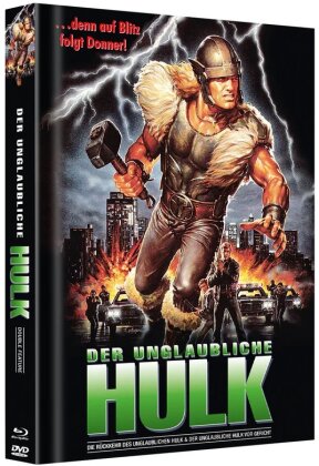 Der Unglaubliche Hulk - Die Rückkehr des Unglaublichen Hulk / Der Unglaubliche Hulk vor Gericht (Cover D, Double Feature, Limited Edition, Mediabook, 2 Blu-rays)