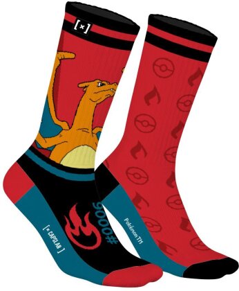 Chaussettes - Dracaufeu & Icones - Pokemon - 43/46 - Size 43/46