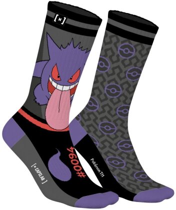 Chaussettes - Ectoplasma & Icones - Pokemon - 43/46 - Size 43/46