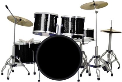 Axe Heaven Blksdrum1 Classic 5PC Blk Sparkle Drum